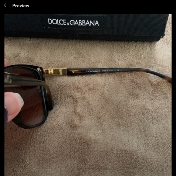 D&G Tortoise Sunglasses...bought at Sunglass Hut - Picture 2 of 3